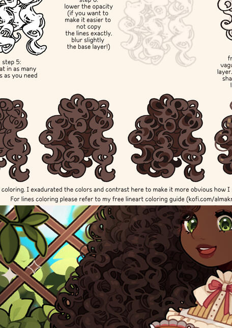 tutorial β’ curly hair drawing technique
