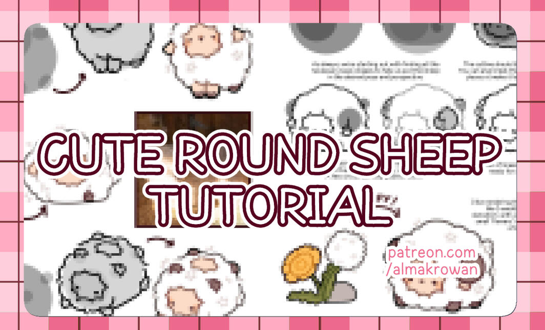 cute round sheep tutorial