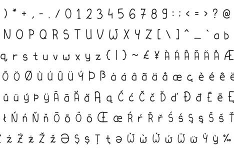 custom font