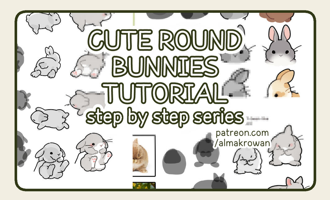 P β’ cute round bunnies tutorial